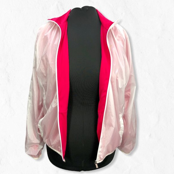 White/Pink Iridescent Puma Windbreaker XL - Picture 7 of 13